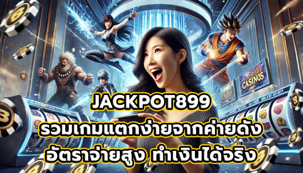 JACKPOT899 รวมเกมแตกง่ายจากค่ายดัง อัตราจ่ายสูง ทำเงินได้จริง