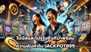 คลื่นโบนัสและโปรโมชั่นที่มาพร้อมความคุ้มค่าใน JACKPOT899-7