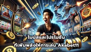 โบนัสและโปรโมชั่นที่เพิ่มพลังให้การเล่น Akabet11-15
