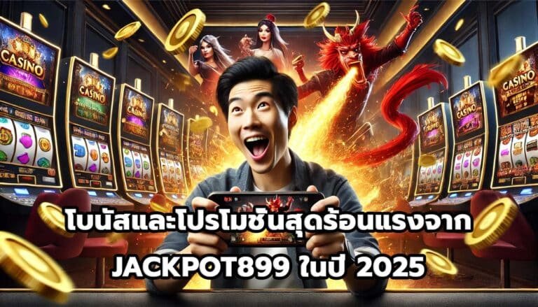 โบนัสและโปรโมชั่นสุดร้อนแรงจาก JACKPOT899 ในปี 2025-2