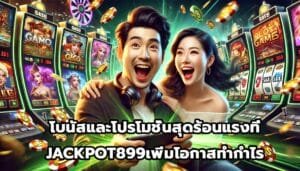 โบนัสและโปรโมชั่นสุดร้อนแรงที่JACKPOT899เพิ่มโอกาสทำกำไร-4